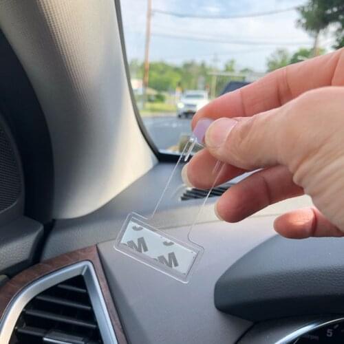 1/4Pcs Car Vehicle Parking Ticket Permit Holder Clip Windscreen Window Fastener Stickers Kit for Auto Products Car Accessories