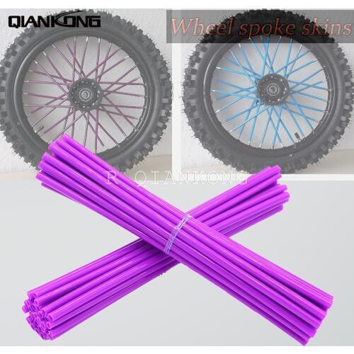 Dirt Bike Enduro Off Road Wheel RIM Spoke Skins covers for Honda CR YZ RM KX 85 CRF YZF YZ250F YZ426F YZ450F YZ250X WR450F