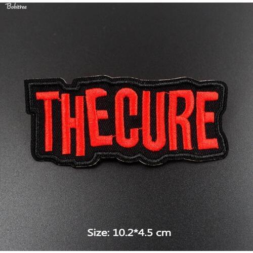 Rock Music Band Patches Red Letters Badge Embroidered Appliques Fabric Stickers for Cloth Jacket Sewing DIY Accessory