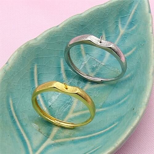 Charm New Party Style Ring Mountings Base Findings Component Jewelry Settings Parts for Pearls Stones Crystal Agate Coral