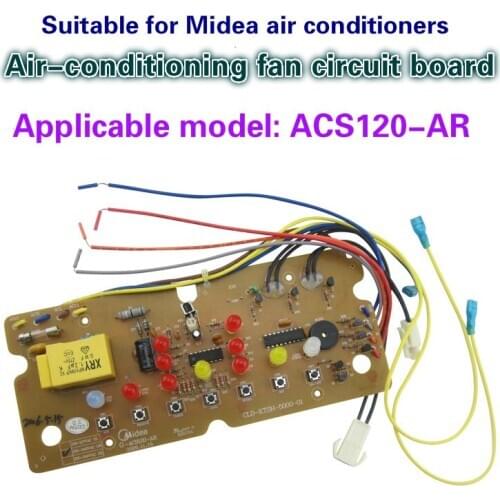 Suitable for Midea air conditioning fan accessories ACS120-AR display board key board control board circuit board light board