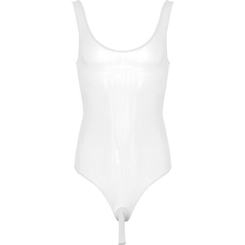 Sexy Men See Through High Cut Bodysuit Thong Nightwear Transparent Stretchy Bulge Pouch Playsuit Erotic Leotard Catsuit Costumes