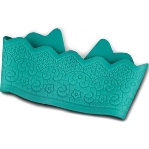Christmas Flower Lace Silicone Cake Molds Non-Stick Sugar Xmas Fondant Lace Moulds Kitchen Accessories Tools Fast C1625