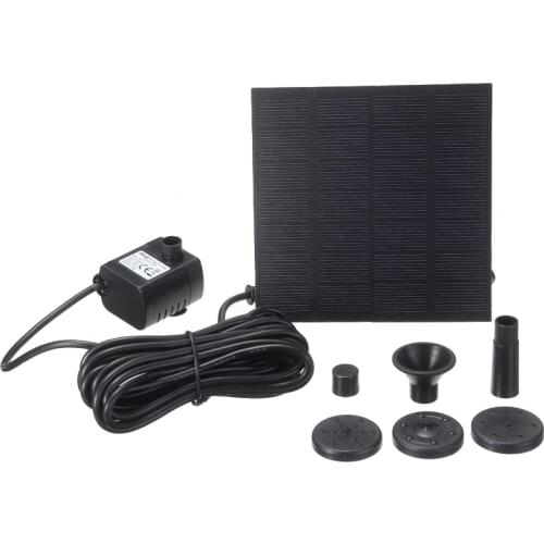 Solar Powered Water Feature Pump Floating Garden Pool Pond Bird Bath Fountain