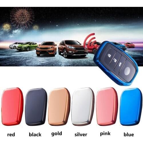 Smart TPU Soft Protective key Case Shell Cover for Toyota Prado Highlander Camry Corolla