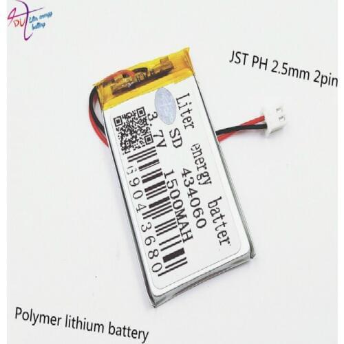 XHR-2P 2.54 1500mAh 434060 3.7V lithium polymer battery 454060 Home Furnishing intelligent