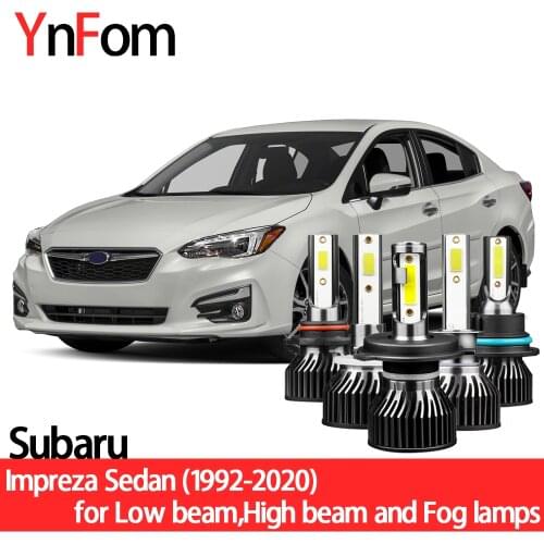 YNFOM LED headlights kit for Subaru Impreza WRX GC,GF,GD,GG,GJ,GP,GE 92-21 low/high/fog lamp,car accessories,car headlight bulbs