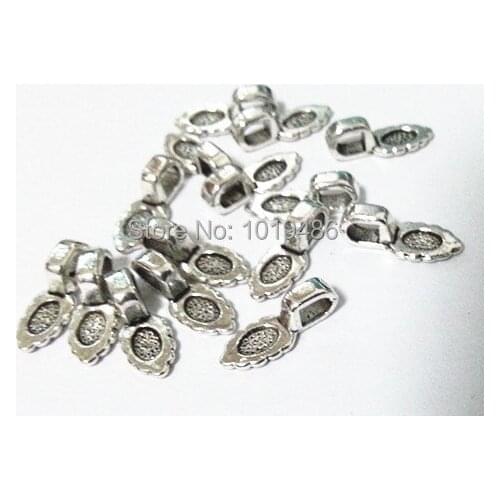 Jewelry Finding,16x6mm 200Pcs /lot ancient silver Tone Glue On Bails ,pinch bails ,Free shipping