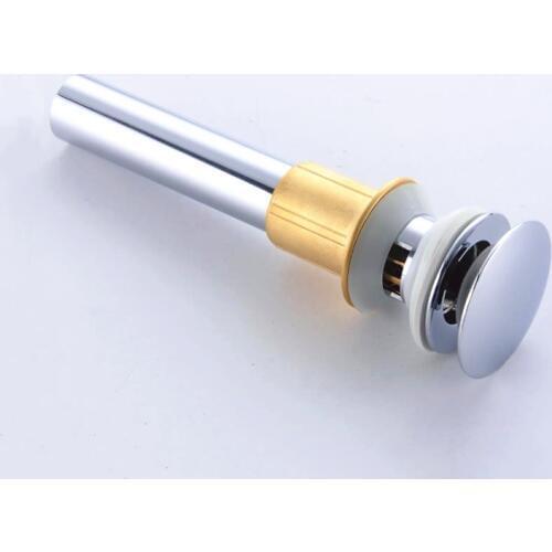 1pc Bathroom Lavatory Chrome Brass Basin Sink Drain Pop Up Grate Waste Drainer Waterlet Drains With Overflow Hole