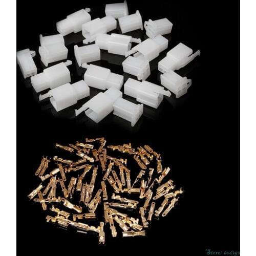 10Sets/Pack 2.8mm 4 Pin Electrical Wire Connector Male Female Plug+Terminal Kit For Motorcycle Car