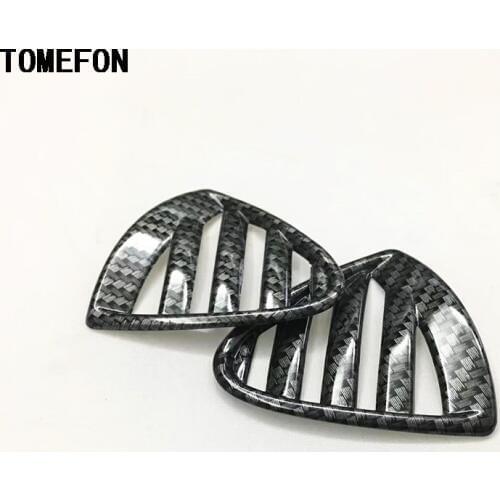 2PCS For Nissan Kicks 2017 ABS Chrome Front Upper Air Vent Outlet Cover Trim Molding Car Accessories Auto Styling