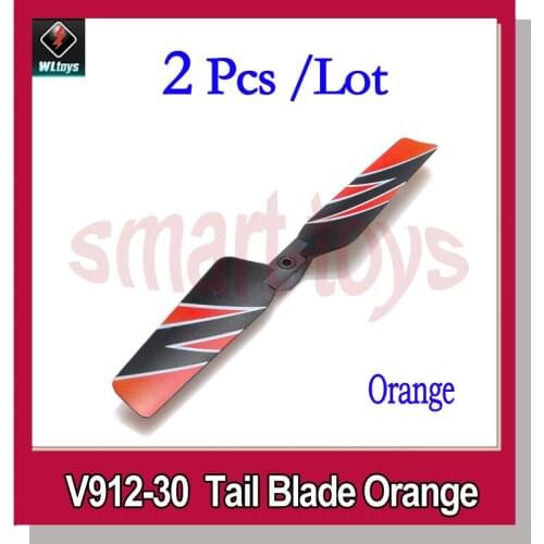 2Pcs V912-30 Tail Blade orange and green for Wltoys V912 RC Helicopter Spare Parts