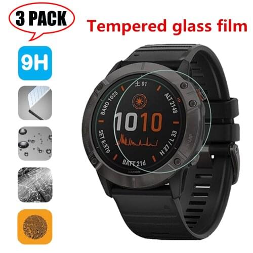 3Pcs Flexible Tempered Glass For Garmin Fenix 5 5s 5x plus Screen Protector For Garmin Fenix 6S 6X 6 Pro Protective Face Film 9H