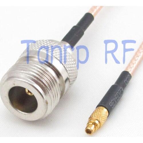 6in MMCX male to N female jack RF adapter connector 15CM Pigtail coaxial jumper cable RG316 extension cord