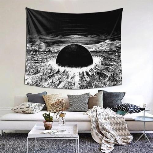 Akira Cyberpunk City Tapestry Anime Cartoon Kawaii Tapestry Wall Bedspread Bohemian Home Decor For Living Room