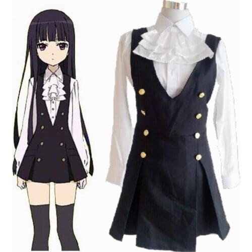 Anime Lady Inu X Boku Ss Shirakiin Ririchiyo Daily Service Uniforms Cos Ladies Clothes Cosplay Costume Gift Socks