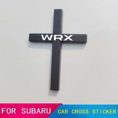 Car Jesus cross sticker Metal God Christian Cross Side Emblem Sticker FOR Subaru XV BRZ EXIGA JUSTY sambar Stella Trezia tribeca
