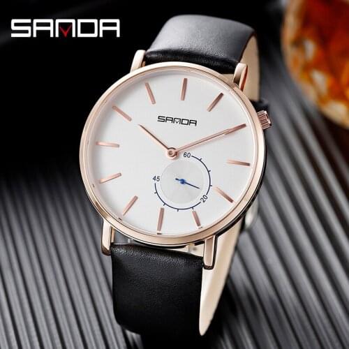 BASID Men's Watch With Leather Strap