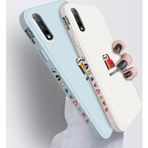 For Huawei Honor 9X Cases Original Fashion Liquid Silicone Shockproof Soft Shell Cover Cartoon Phone Case