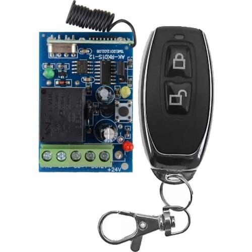 DC 12V 1 CH 10A RF Wireless Remote Control Lighting Switch System, Transmitter + Receiver,315Mhz 433 MHZ