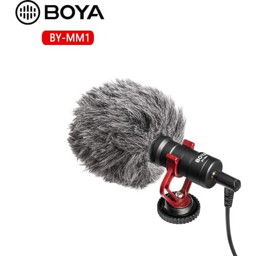 BOYA BY-MM1 Video Recording smartphone microphone for iPhone Android mobile phone DJI Osmo Pocket DSLR Camera Youtube studio Mic