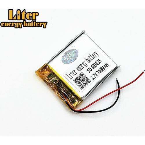 603035 polymer lithium battery 3.7v 700mAh Li-ion Rechargeable Battery With PCB For MP3 MP4 GPS DVD Speaker Smart Home Device