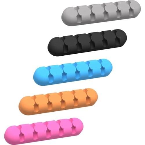 Orico New Silicone Organizer Cable Usb Cable Winder Desktop Tidy Management Clips Cable Holder For Mouse Headset Wire Organizer