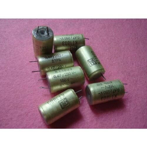 Original new 100% KT1803 series 250V 0.47uf gall machine fever audio stepless capacitor 15*26mm (Inductor)