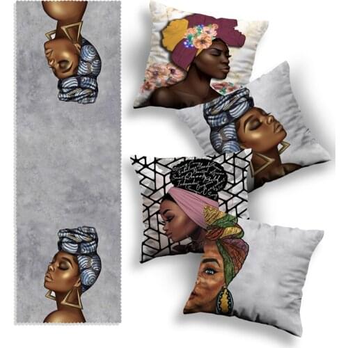 Pillow case 4'lü Special Design Pillow decorate Case and Runner Set seat top stylish convenient coffee table top