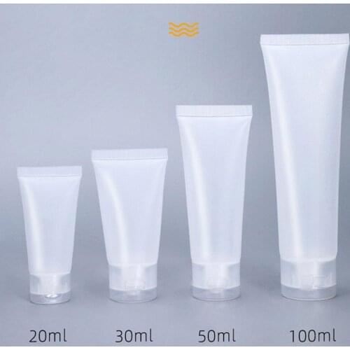 Empty Portable Travel Tubes Squeeze Cosmetic Containers Cream Lotion Plastic Bottles 20ml 30ml 50ml 100ml Refillable Bottles