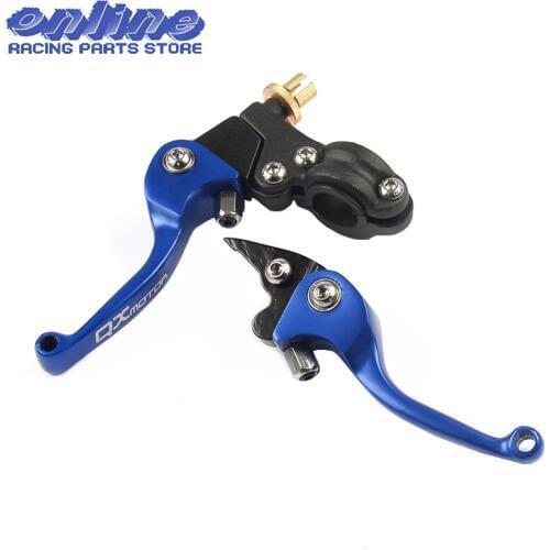 QX CNC BLUE folding brake lever clutch Lever with front pump Fit Most Motorcycle Dirt Pit Bike Motorcross CRF KLX YZF RMZ