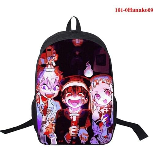 3d Anime Toilet-Bound Hanako-kun Cosplay Backpack Fashion Kids Schoolbags 3D Fashion Boys&Girls Mochila Teenagers Back To School