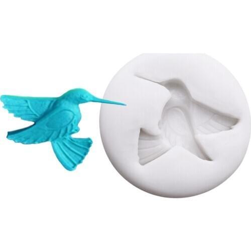 Hummingbird Shape Silicone Mold Sugarcraft Chocolate Cupcake Baking Mold Fondant Cake Decorating Tools