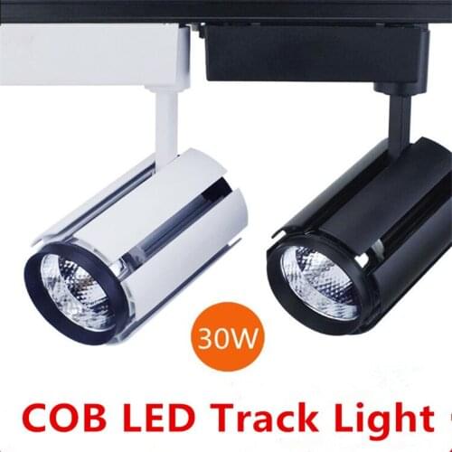 30W COB LED Track Light Bulb Taiwan Chip Spot Light AC85-265 Volt LED Wall Track Lighting 30W LED Tracl Rail Spot light