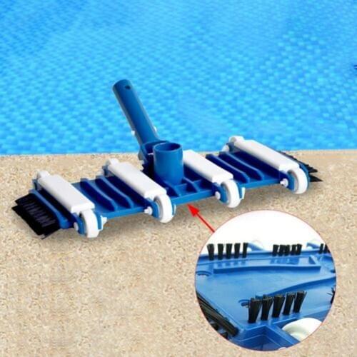 In-stock 14 Inch Swimming Pool Vacuum Suction Head With Brush Suction Wheel Suction Head Cleaning Tool