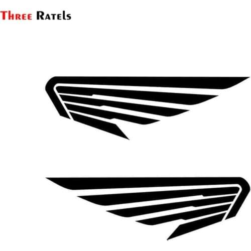 Three Ratels FTZ-1210 2pcs Car Angel Wings Birds Feather Fashion Vinyl Stickers