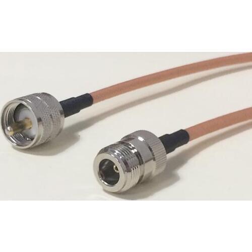High-quality low-attenuation UHF Male Plug PL259 Switch N Female Jack RF coax cable RG142 15CM/30CM/50CM 20" /100CM Adapter