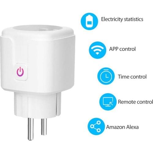 1Pc European Standard Socket Graffiti 16A Smart Wifi Socket Home Time Control Plug Don't Need Gateway