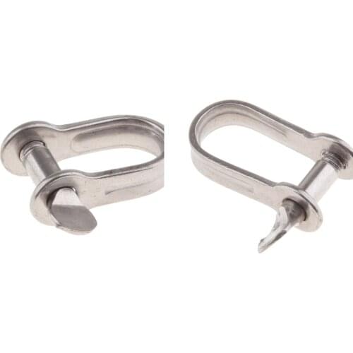 4/5mm Marine 304 Stainless Steel Chain Shackle for Anchor Chain Towing Sailing Hardware
