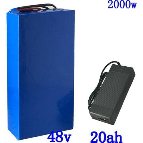 48V Battery 48V 10Ah 12Ah 13Ah 15Ah 16Ah 18Ah 20Ah Electric Bicycle Lithium Battery 48V 1000W 1500W 2000W Battery+54.6V Charger