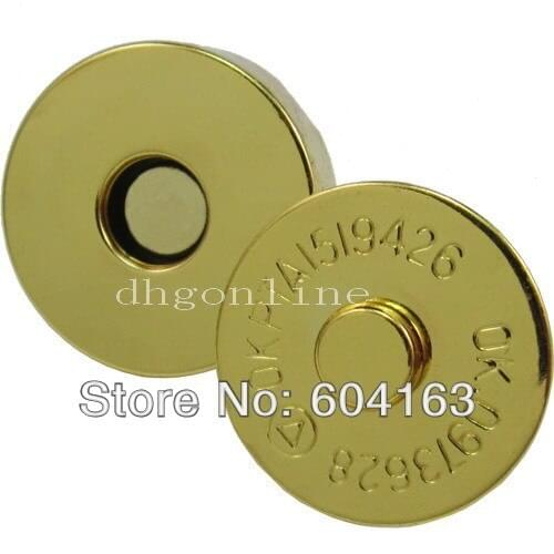 50 Sets Magnetic Snap purse closures Clasps Button Bag 18mm 0.7" High Quality Gold