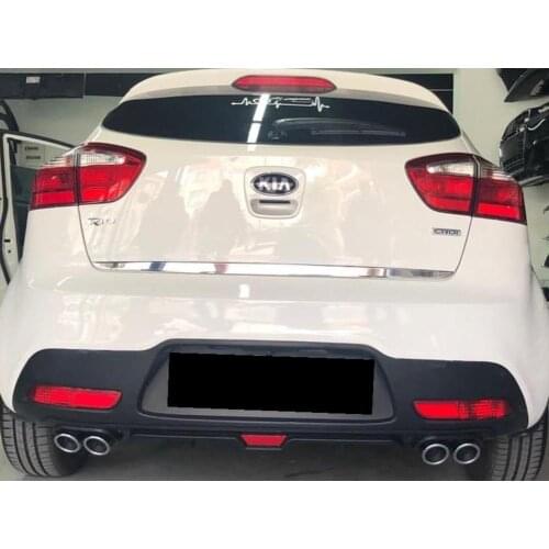 Kia Rio 4 Diffuser Car Accessory Universal 4 Fake Exhaust Compatible Modified Rear Bumper Attachment Durable Car Styling Sport