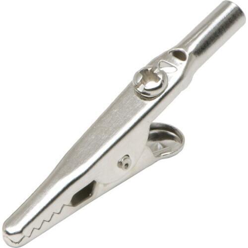 CC716 100pcs Low cost crocodile clip wth a 4mm socket, screw-in or solder connection