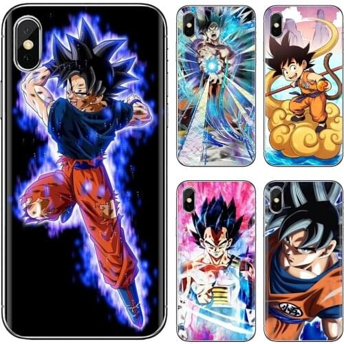 Art-anime-C-dragonball-goku-blue Soft Shell Cover For Samsung Galaxy S7 S8 S9 S10E S20 FE Note 10 20 Edge Lite Plus Ultra