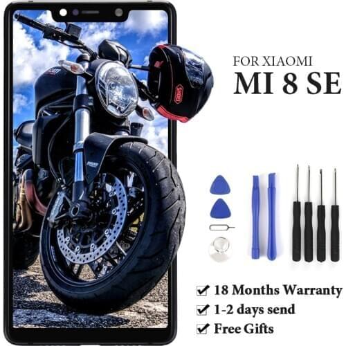 For Mi 8 SE LCD Touch Screen Panel With Frame 5.88 Inch 2244x1080 Black Display Digitizer Assembly Phone Replacement Part