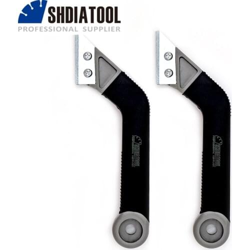 SHDIATOOL Jointing Pointing Tile Cleaning Remover Tool 2pcs Portable Tungsten Carbide Edge Blade Grout Saw Masonry Tiling Tile