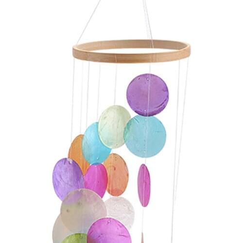 Shell Wind Chime Windbell Pendant for Outside Home Balcony Wall Ornaments