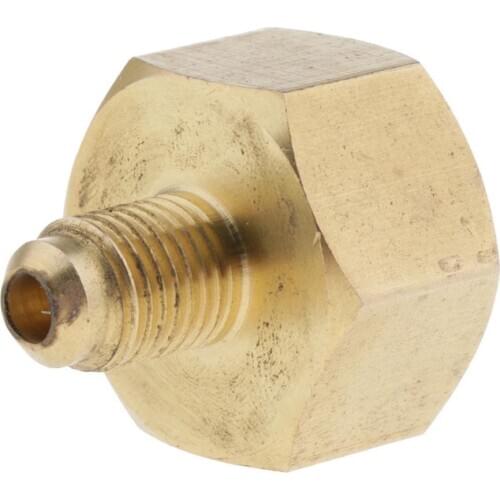 Brass Support W21 to 1/4 Inch SAE Air Conditioner Refrigeration Tank Adapter