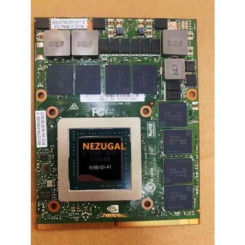M3000 M3000M N16E-Q1-A1 4GB GDDR5 Video Graphics Card For HP zBook 17 G3 G5 For Dell Precision 7710 7720 M6700 M6800