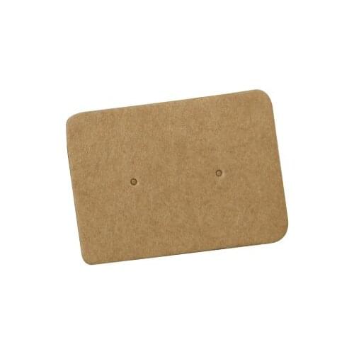 2.5X3.5Cm Kraft Paper Earrings Tags Small Paper Labels For Jewelry Hand Made Paper Label For Gift Tag Kraft For Handwork